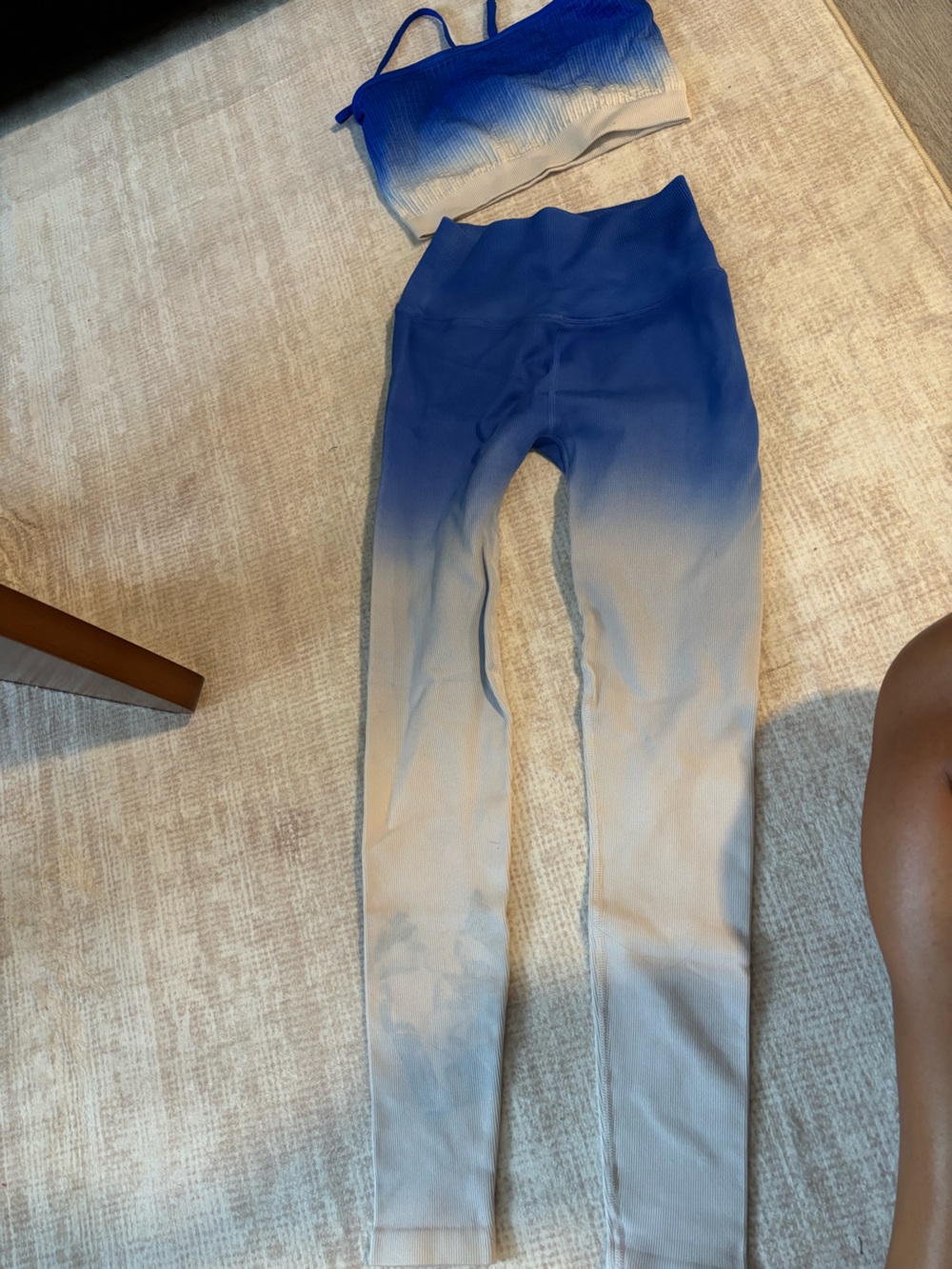 Spiritual Gangster Blue Ombre Active Leggings